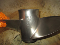 Load image into Gallery viewer, Johnson 90hp 2 stroke outboard solas stainless steel propellor (2441-133-17)
