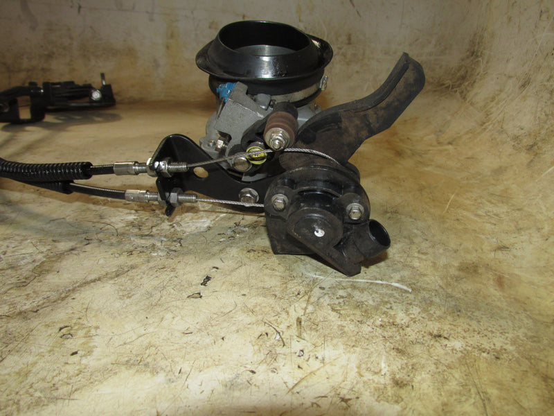 Mercury Optimax 115hp 2 Stroke Outboard Throttle Body w/ Cables and Brackets