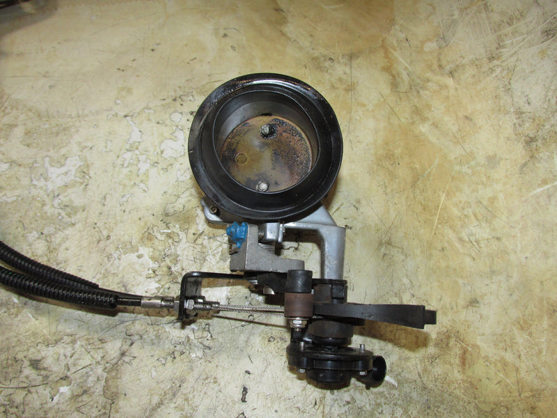 Mercury Optimax 115hp 2 Stroke Outboard Throttle Body w/ Cables and Brackets