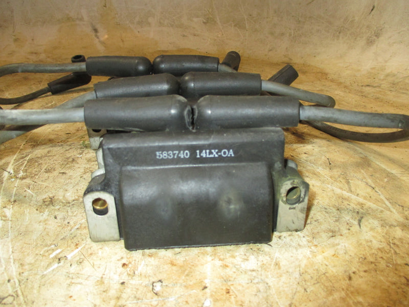 Johnson 150hp 2 stroke outboard dual ignition coil set (583740)