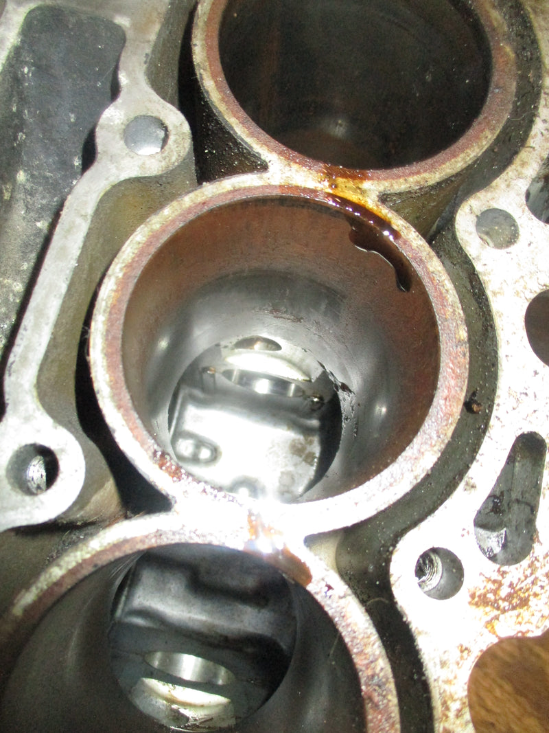 Honda BF30 outboard crankcase block