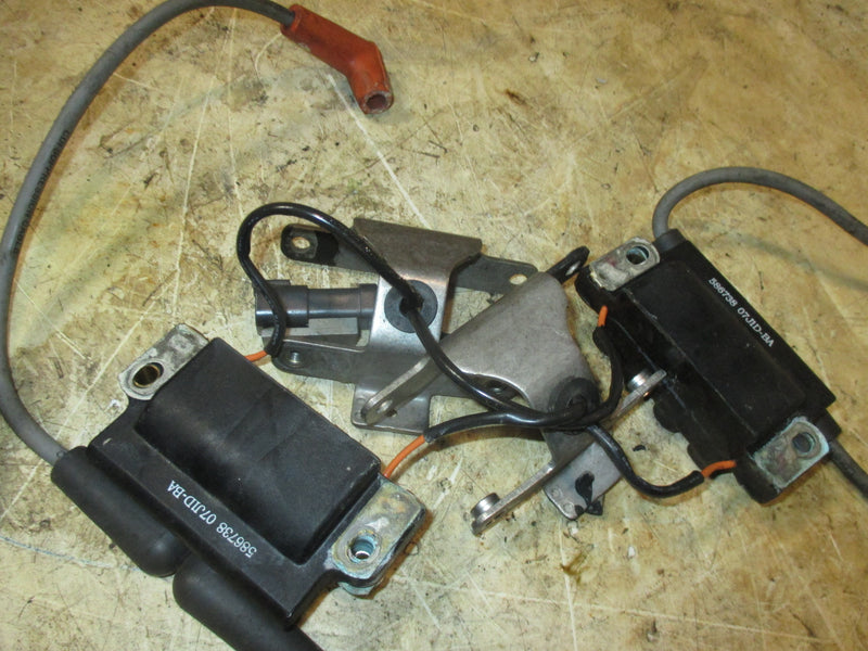Evinrude 115hp 2 stroke outboard dual ignition coil set (586754)