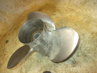 Load image into Gallery viewer, Johnson 120/140hp 2 Stroke outboard Stainless Steel Propeller Michigan 13.75x15
