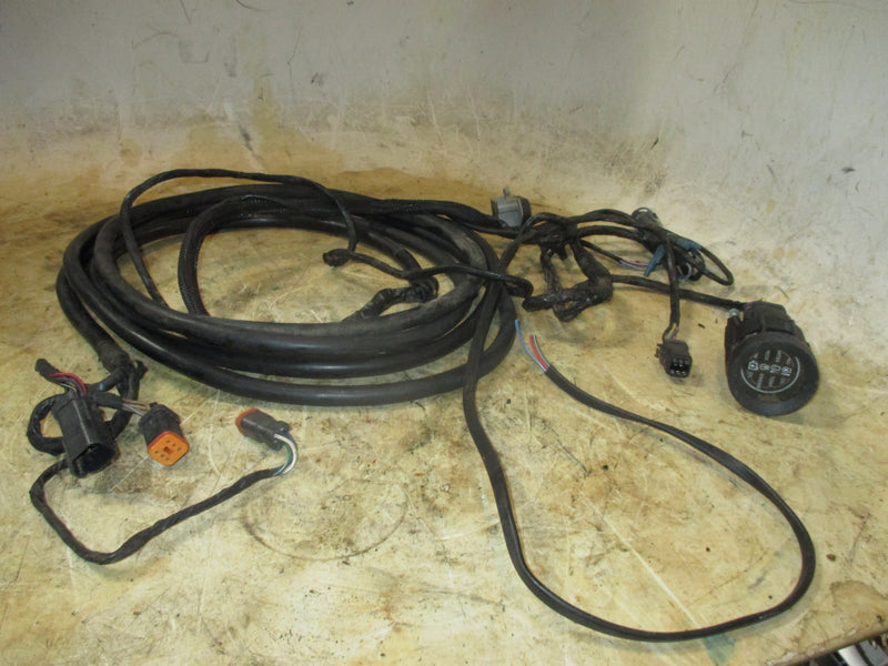 Evinrude 115hp 2 stroke outboard 15FT BRP rigging harness/monitor gauge