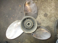 Load image into Gallery viewer, Evinrude ETEC 40hp outboard stainless prop 13 3/8 x 15
