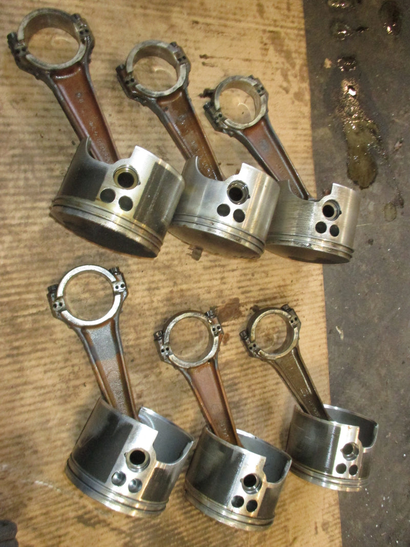 Johnson 175hp 60 degree ocean pro outboard piston and rod set of 5 oversized
