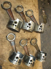 Load image into Gallery viewer, Johnson 175hp 60 degree ocean pro outboard piston and rod set of 5 oversized
