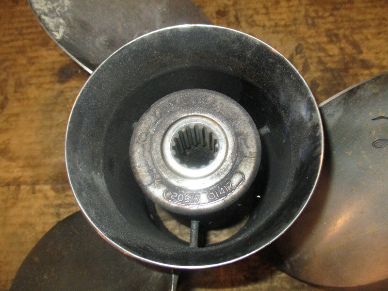 Mercury 150hp outboard Stilleto stainless propeller (14x17) (20317) (01417)