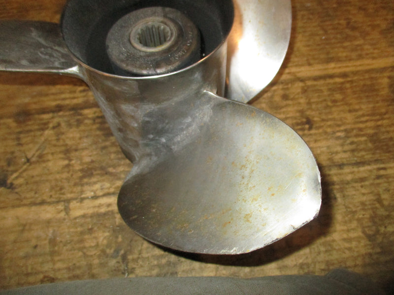 Mercury 150hp outboard Stilleto stainless propeller (14x17) (20317) (01417)