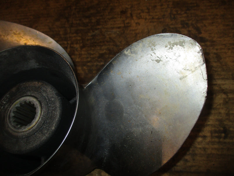 Mercury 150hp outboard Stilleto stainless propeller (14x17) (20317) (01417)