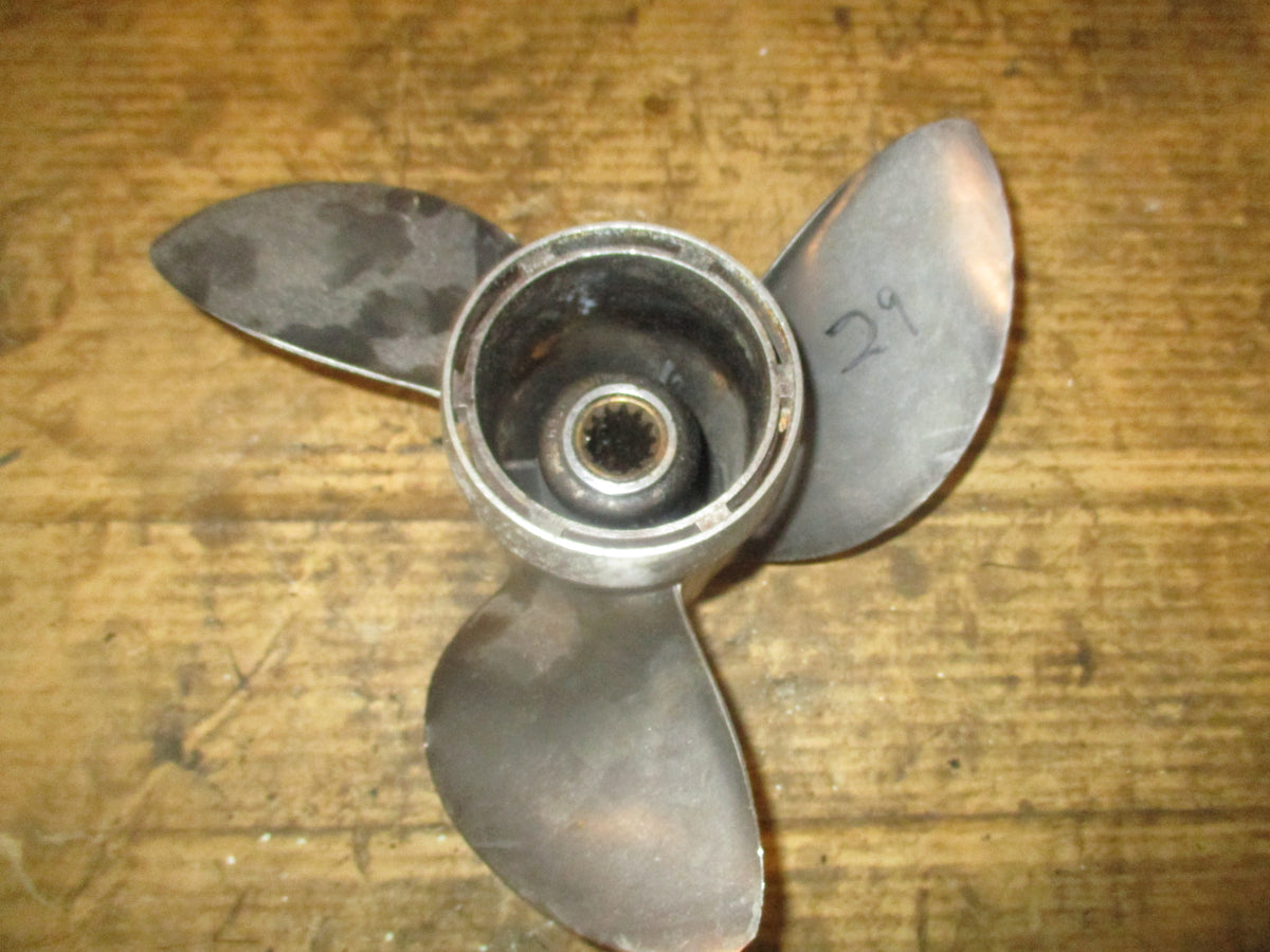 Johnson Evinrude 50hp outboard stainless propeller 11.25x17 (386980)