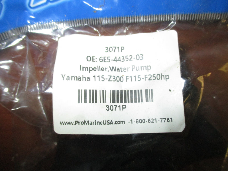 Pro Marine Yamaha Water Pump Impeller 6E5-44352-03