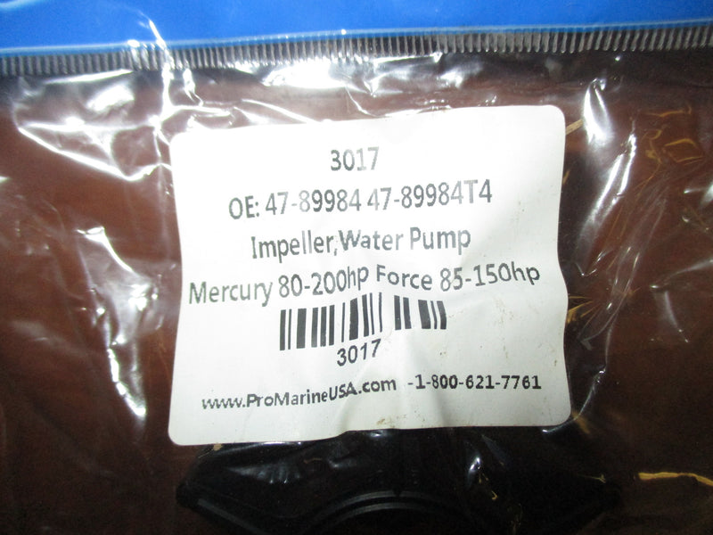 Pro Marine Water Pump Impeller fits Mercury 80-200hp Force 85-150hp 47-89984 NEW