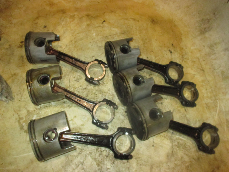 Mercury Optimax 3.0L 225hp 2 stroke outboard piston and rod set