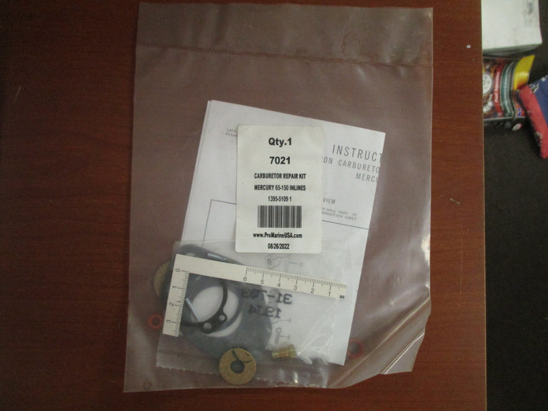 Mercury Carburetor Repair Kit 1395-5109-1 Mercury 65hp-150hp in-lines