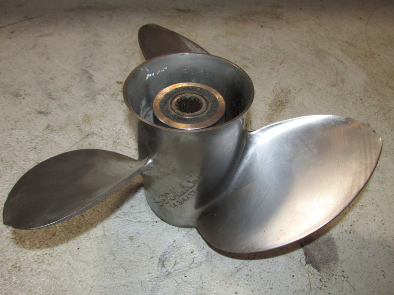 Johnson 130hp 2 Stroke Outboard Solas Stainless Propeller (14 3/4 X 17)