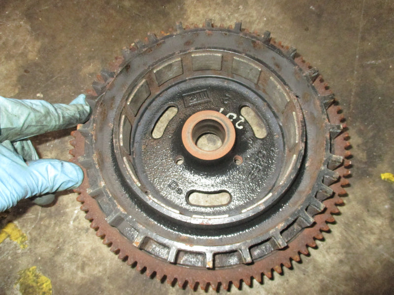 Evinrude 25hp Etec outboard flywheel (587104)