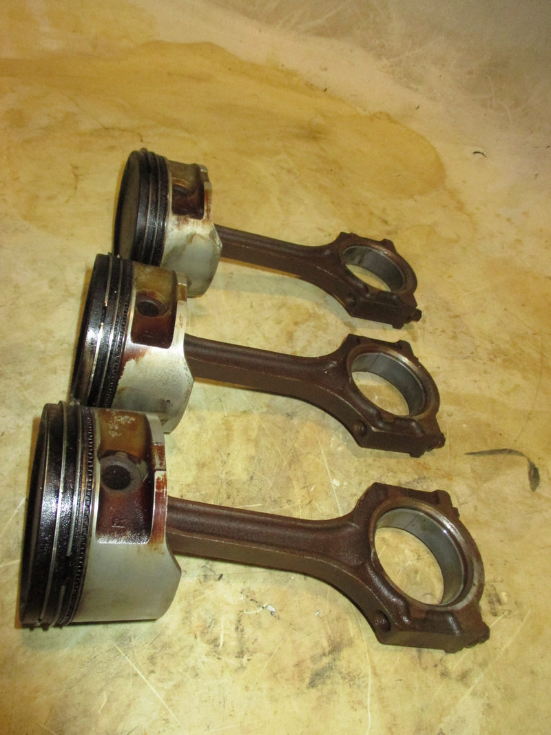 Yamaha 90hp 4 stroke outboard piston and rod set of 3 (6D8-00)