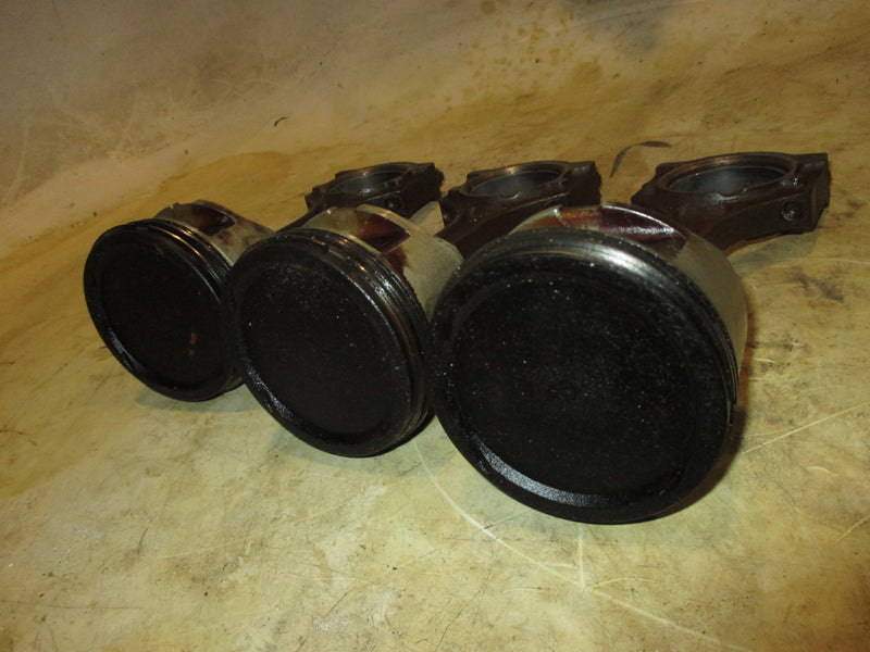 Yamaha 90hp 4 stroke outboard piston and rod set of 3 (6D8-00)