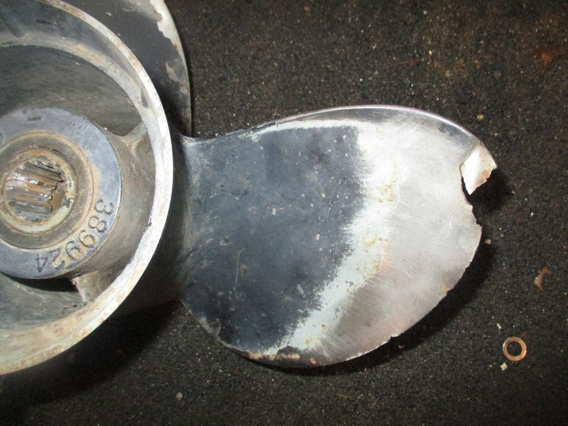 Johnson 150hp 2 stroke outboard stainless steel propeller (389914)
