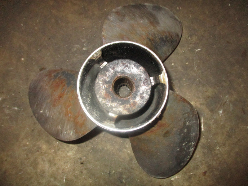 Evinrude 150hp 2 stroke outboard stainless steel propeller (389924) 14 1/2 x 19