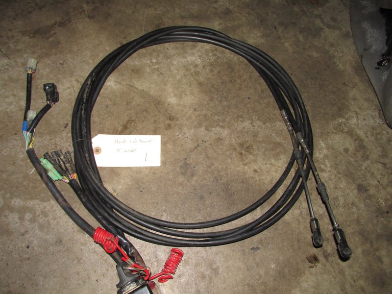 Honda Outboard Side mount control box 13FT cables