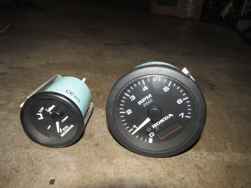 Honda Outboard Analog tachometer and trim gauge set