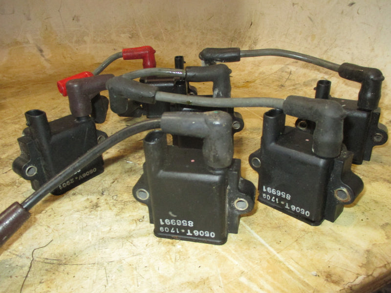 Mercury 200hp optimax 2 stroke outboard ignition coil set (856991)