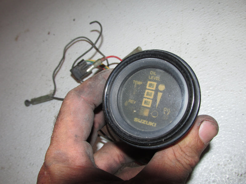 Suzuki 2 stroke Outboard Engine monitor gauge