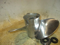 Load image into Gallery viewer, Johnson 150hp 60 degree 2 stroke outboard solas stainless propeller (14x19)

