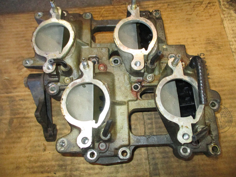 Evinrude 140hp 2 stroke outboard intake manifold w/ reeds (332243)
