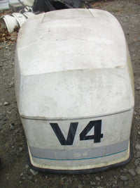 Load image into Gallery viewer, Johnson 140hp Ocean Runner 2 stroke outboard top cowling

