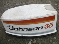 Load image into Gallery viewer, Johnson Seahorse 35hp 2 stroke outboard top cowling #1
