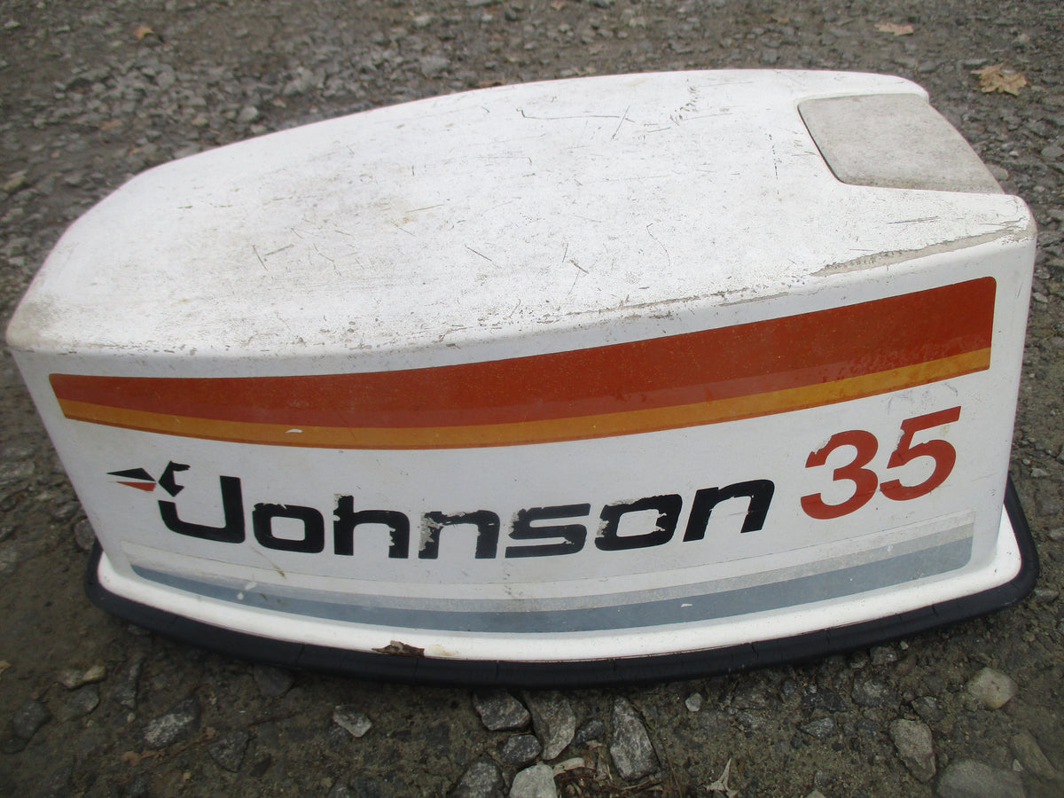 Johnson Seahorse 35hp 2 stroke outboard top cowling #1