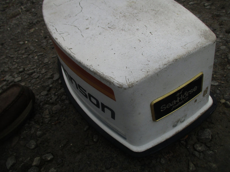 Johnson Seahorse 35hp 2 stroke outboard top cowling #1