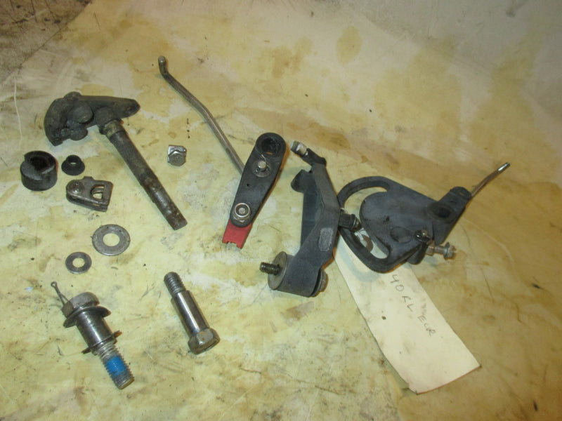 Evinrude 40hp 2 stroke outboard throttle shift bracket set (334058)