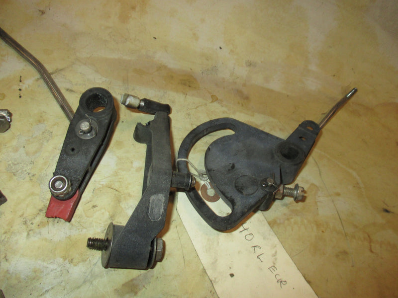 Evinrude 40hp 2 stroke outboard throttle shift bracket set (334058)