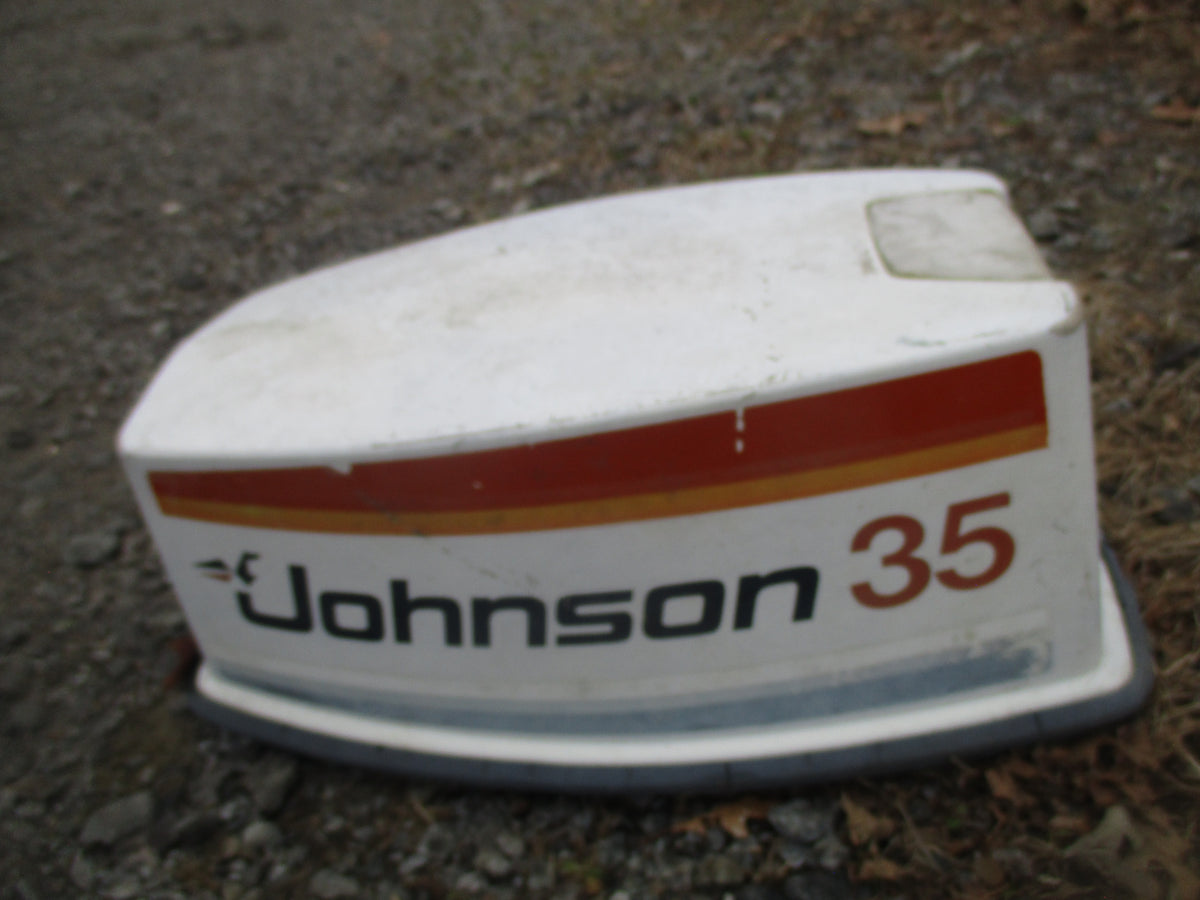 Johnson Seahorse 35hp 2 stroke outboard top cowling #2