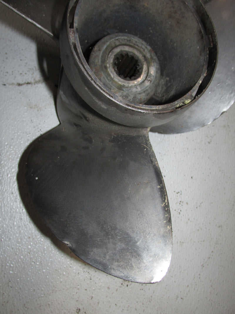 Evinrude 70hp 2 Stroke Outboard Stainless Propeller (384139) (13 3/8 X 17)