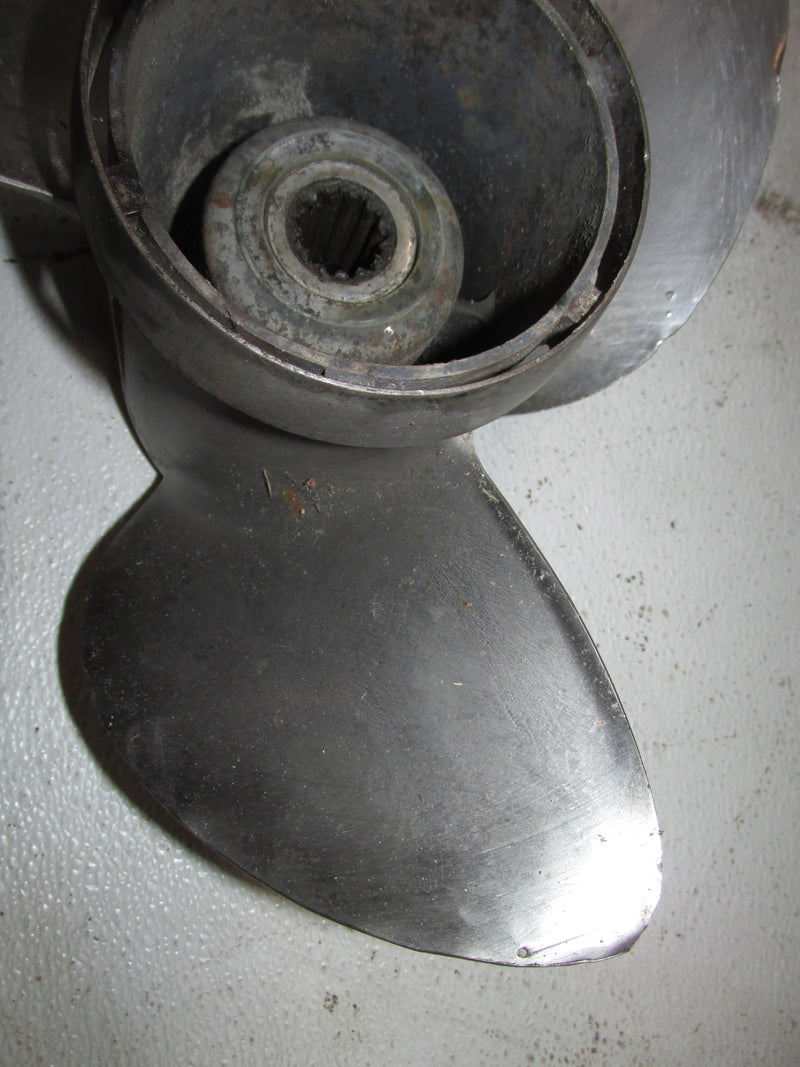 Evinrude 70hp 2 Stroke Outboard Stainless Propeller (384139) (13 3/8 X 17)