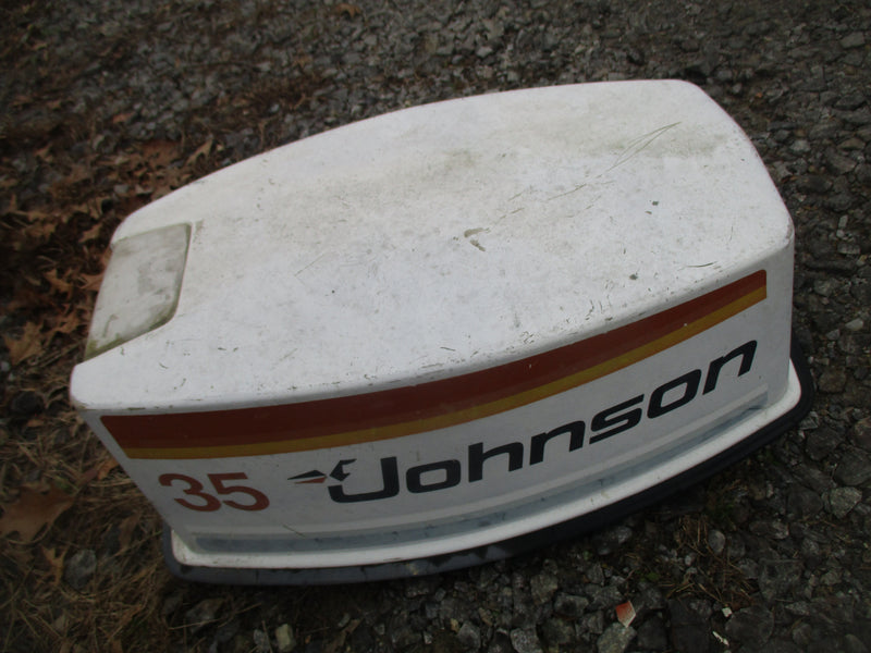 Johnson Seahorse 35hp 2 stroke outboard top cowling #2