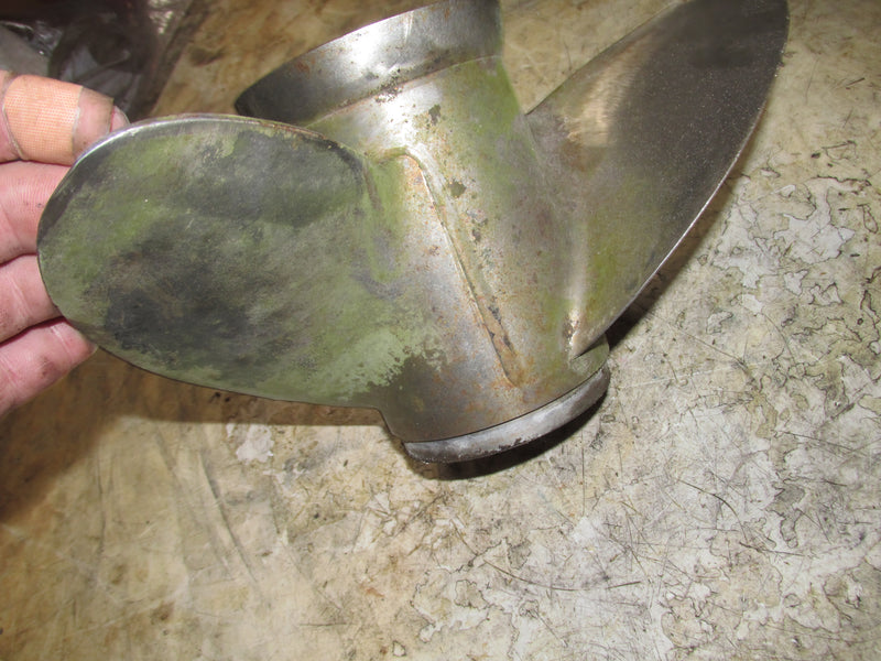 Johnson 70hp VRO 2 Stroke Outboard Stainless Steel Propeller (389948)