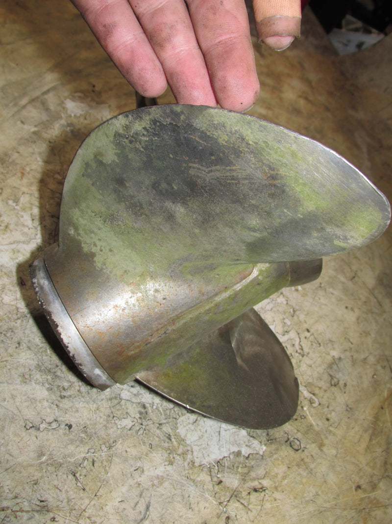 Johnson 70hp VRO 2 Stroke Outboard Stainless Steel Propeller (389948)