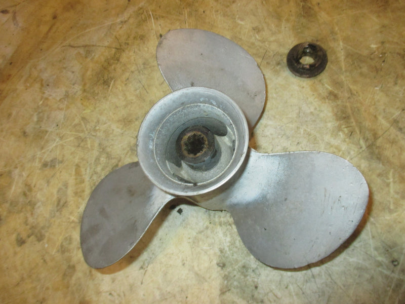 Yamaha 30hp precision blend 2 stroke outboard aluminum propeller (9 7/8x13-F)