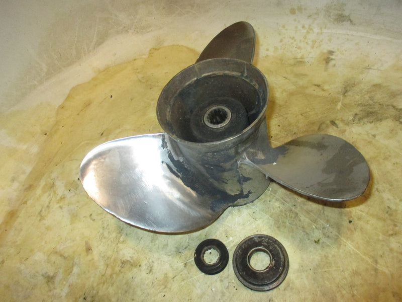 Johnson 200hp 2 stroke outboard counter rotation stainless steel propellor