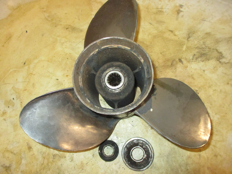 Johnson 200hp 2 stroke outboard counter rotation stainless steel propellor