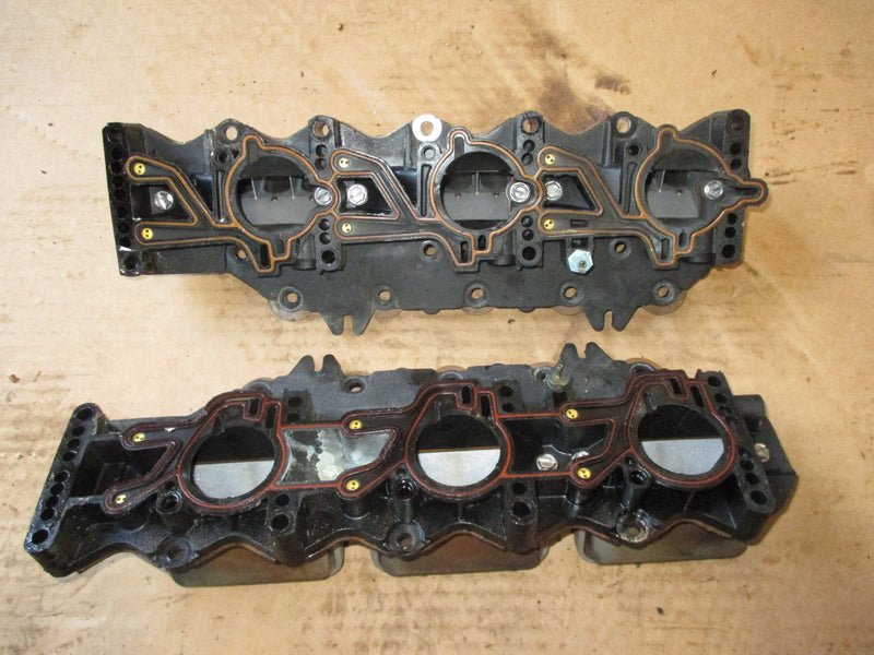 Evinrude Ocean Pro 150hp 2 stroke outboard intake manifold and reeds (317739)