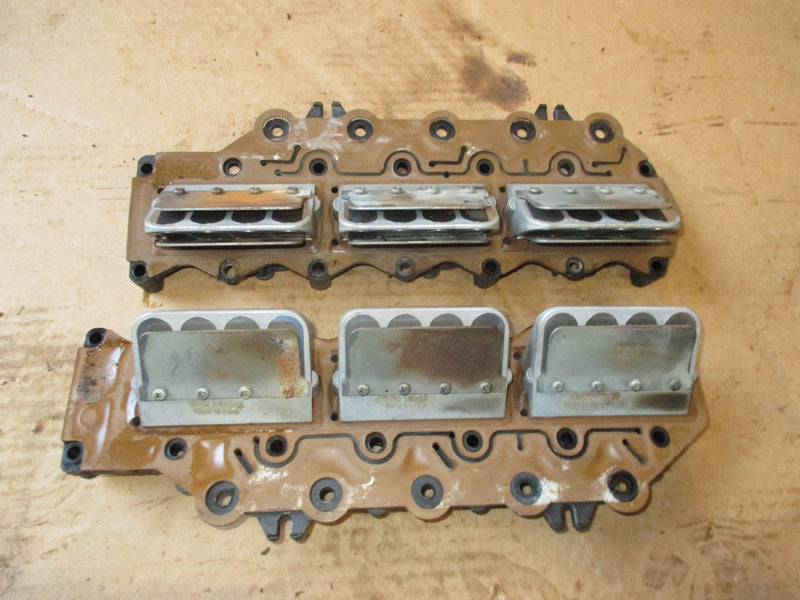 Evinrude Ocean Pro 150hp 2 stroke outboard intake manifold and reeds (317739)