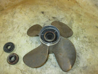 Load image into Gallery viewer, Suzuki DT 65hp 2 stroke outboard 4 blade stainless steel propellor (Y550SRE-13)
