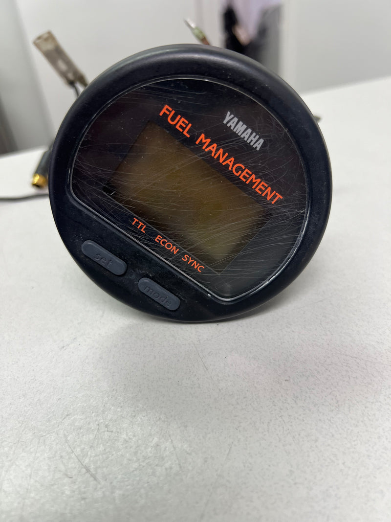 Yamaha outboard round digital fuel management gauge